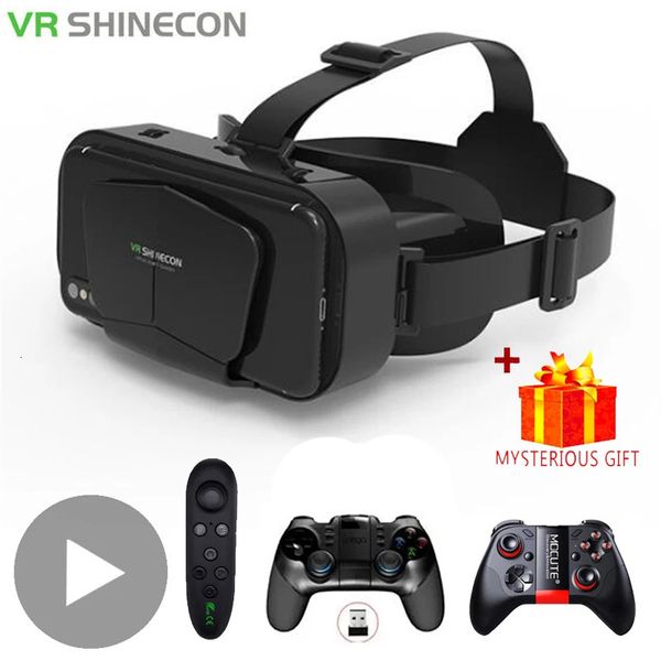 3D Virtual Reality VR Glasses pour le téléphone Smartphones mobiles Casque de casque de 7 pouces avec jeu de contrôleurs Wirth Real Viar Goggles 240424