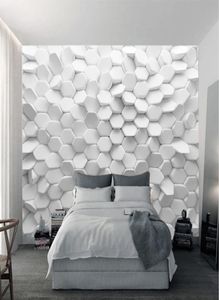 3D Vision onregelmatige Pentagon bestellen Custom Modern Wallpaper De nieuwe abstracte geometrische figuur Wall Mural Wallpaper for Living9969811