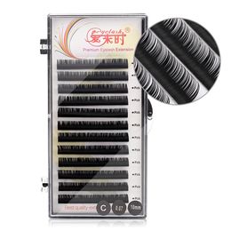 3D Volume Natural Wimper Extension False Mink Eyelashes Individuele Wimpers Make-up Tool Fiber 4 B C D Curl 8-15mm wimperlade RRA1554