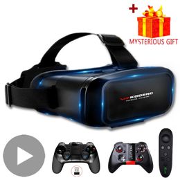 3D VR -headset Smart Virtual Reality Glasses Helmet Viar voor iPhone Android Smartphones Telefoonlenzen met Controllers Binoculars 240424