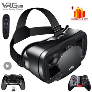 Casque 3D VR Casque Smart Virtual Reality Lunes 7 pouces Casque pour smartphones Téléphone Android IPhone Lens with Controller Binoculars 240424