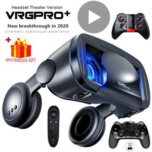 3D VR Headset Smart Virtual Reality Glasses Helmet for Smartphones Phone Lenses with Controllers Headphones 7 Inches Binoculars 240130