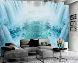 3d papier peint pour chambre belle grande cascade 3d papier peint soie 3d murale romantique paysage papier peint