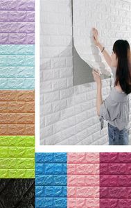 Autocollants muraux 3D Imitation brique, décor de chambre à coucher, papier peint auto-adhésif imperméable pour salon cuisine arrière-plan TV291H9263232