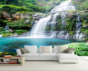 3d behang custom any size muurschildering behang berg bos waterval meer tv achtergrond 3D muurschildering muur