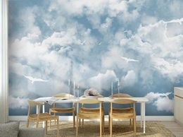 3D-behang Muurschildering Woonkamer Slaapkamer Cloud Sky Children's Room Sofa TV achtergrond Home Improvement Hoge kwaliteit Materiaal Een schilderij voor de muur