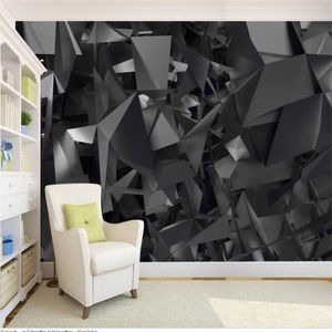 3D-wallpapers Creatieve Stereo 3D Uitgebreide Ruimte Geometrische Wallpapers Grote Achtergrond Muur