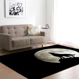 3d wolf geprinte tapijten voor woonkamer beddengoedkamer hal groot rechthoekige gebied yoga matten moderne buiten vloer tapijten home decor7220608