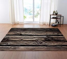 Tapis de zone de grain en bois 3D Big Parlour Bedroom Carpets Creative Home Decorative tapis de flanelle doux et tapis pour le salon3255900