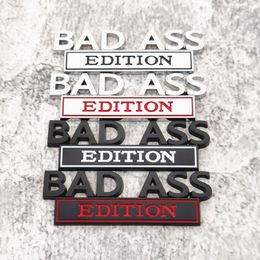 3D Zinklegering Bad ASS Edition Auto Sticker Decoratie Decal Badge Emblemen Bumperstickers Beste kwaliteit