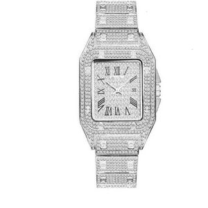 3D36 Fashion Watch Square met heren hoogwaardige kwarts Diamond291o