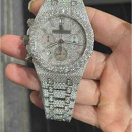 3DAF – montre-bracelet de luxe pour hommes, personnalisation acceptée, VVS glacé, diamant scintillant, 2023, 6MF14AO781SJL0CPSCLN