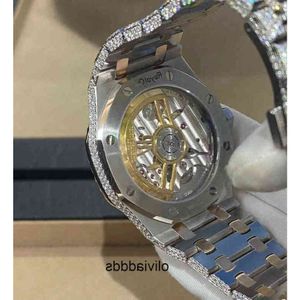 3DCG 0Y1X CASHJIN Icedout Horloge Mannen Luxe Polshorloge Bling Iced Out VVS Moissanit Diamanten Horloge D2M208RAHP