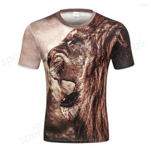 3dt-shirts heren t shirts 2024 devin du 3d top geprinte dieren leeuw t-shirt mode korte mouw grappig voor mannen en vrouwen