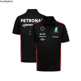 3dv3 2023 Formula One Men's Fashion Polo F1 Racing Team 2023 Summer New Fans the Short-sleeved Shirt on the Official Website of the Same Popular