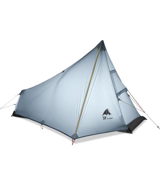 3F UL GEAR Tente pour une personne Tente de camping ultralégère extérieure 3 saisons Professionnelle 15D Nylon Revêtement en silicone sans tige 740g1640388