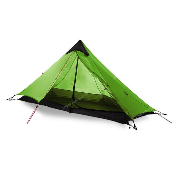 2021 nouvelle Version 230cm Lanshan 1 Camping ultraléger 3/4 saison 15D tente sans tige en nylon argenté tentes abris 3f ul lanshan 1 tente