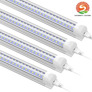 3ft winkellicht 3 voet LED-buizen verlichtingsarmaturen 27W 3510LM 6000K koele witte V-vorm T8 LED's buis Clear Cover plafondlampen voor werkbankkeuken
