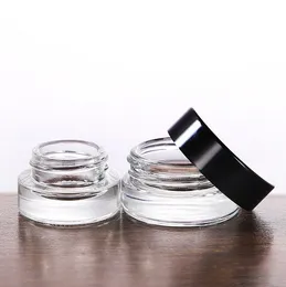 3G 5G 7g Clear/Frosted Glass Jars Cosmetic Jar met binnenste PP -voering voor handgezicht lipbalsemlotion kwaliteit