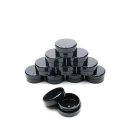 3Gram Cosmétique Échantillon Vide Pot Rond En Plastique Pot Noir Bouchon À Vis Couvercle, Petite Petite Bouteille 3g, pour Maquillage, Ombre À Paupières, Ongles, Poudre, Pa Ctbh