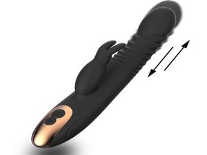 3in 1 g Spot Anal Rabbit Vibrator Thrust Thrust Sextoys de gode vibrant réaliste pour femmes Couple adulte petite amie 87Speeds3327917