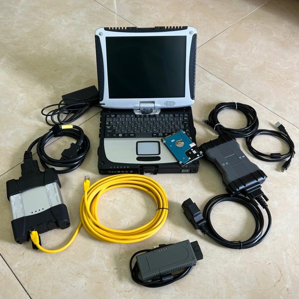 Outils de diagnostic automatique 3 en 1 MB Star C6 et Icom Next 6154 avec logiciels sur disque dur de 2 To + 90 % nouvel ordinateur portable CF-19 CF19 Toughbook prêt à l'emploi