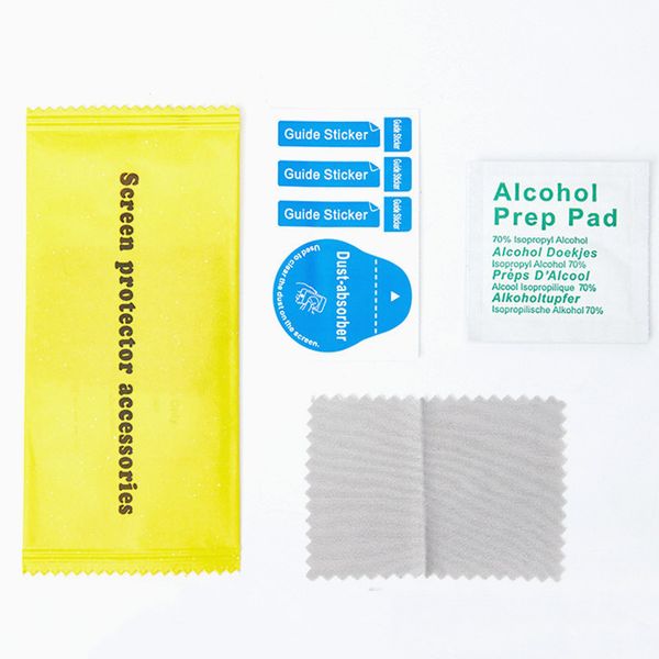 3in1 Tampons d'alcool à tampons de nettoyage à voile à sec 3in1 pour protecteurs d'écran de verre Tabillère de nettoyage avec absorbeur de poussière pour iPhone Samsung iPad Galaxy Tab Xiaomi