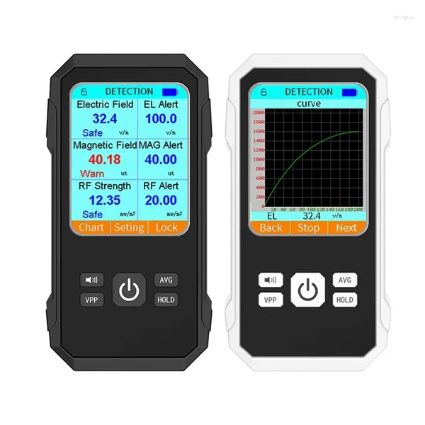 3in1 Medidor EMF Campo eléctrico RF RM RADIO Detector electromagnético Detección de radiofrecuencia