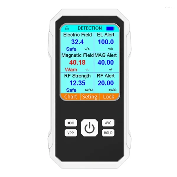 3in1 Medidor EMF Campo eléctrico RF RM RADIO Detector electromagnético Detección de radiofrecuencia