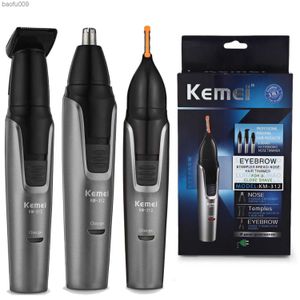 3in1 rechargeable nose trimmer beard trimer for men micro shaver eyebrow nose hair trimmer for nose and ear cleaner grooming set L230520