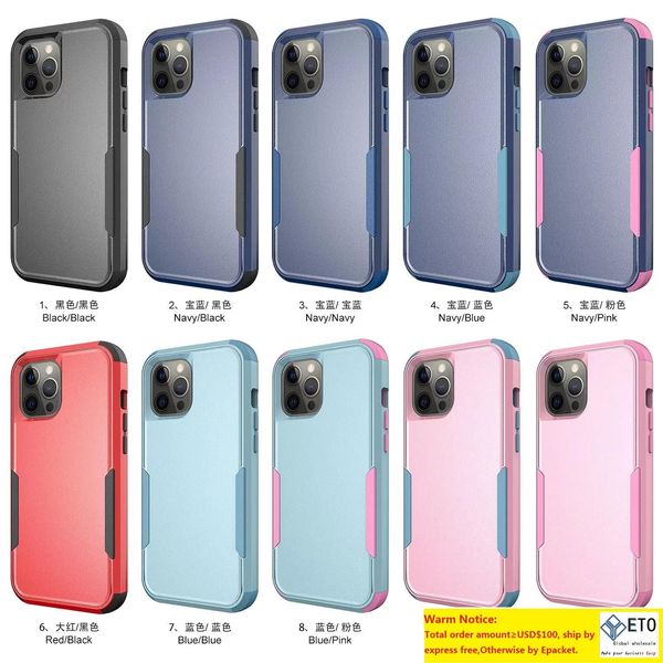 3IN1 Antichoc Smartphone Case Pour Iphone Mobile Phone Case AllInclusive AntiFall Soft Back Cover