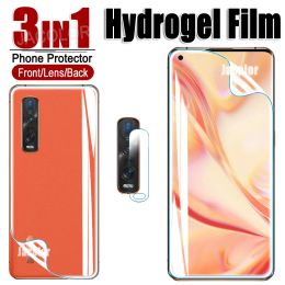 Película de gel de agua 3in1 para Oppo Find x3 x2 Pro Screen Protector+Back Cover Hydrogel Film+Camera Glass en Opo Find x3pro x2pro x 3 2