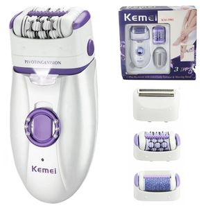 3IN1 Femmes Epilator Electric Feme Fily Épilation de cheveux Lady Shaver Bikini Trimmer Corps Déployant la jambe dépilation rechargeable 240322