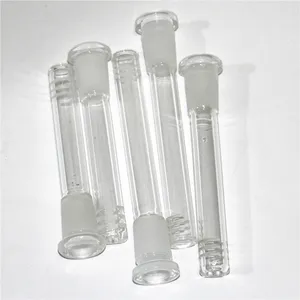 3inch-6inch 18mm mâle à 14mm femelle Pièces de narguilé en verre Accessoires Downstem Réducteur Adaptateur Diffus Down Stem Pour Glass Beaker Water Bong