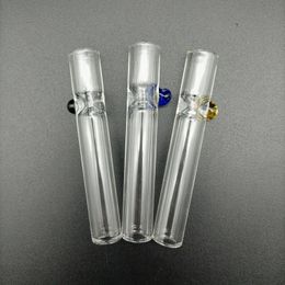 Punta de filtro de vidrio de 3 pulgadas, diámetro exterior de 12mm, soporte para mango de fumar, pipa, papel rodante, pieza de apisonadora, hierba de tabaco