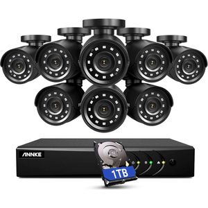 Système de caméra de sécurité 3K Lite Outdoor avec détection humaine / véhicule AI, 8ch H.265 DVR et 8x1920TVL / 2MP IP66 Home CCTV Cameras, lecture intelligente, alerte e-mail avec image