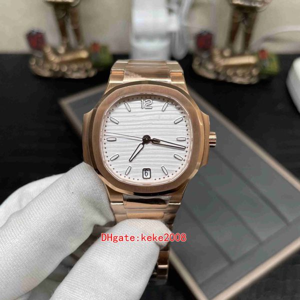 3KF Super calidad Miss Watch 7118/1200A-010 7118 35,2 mm Oro rosa Cal.324 SC Movimiento Zafiro Trasero transparente Relojes mecánicos automáticos para mujer Relojes de pulsera Mrs