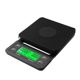 3kg/0,1G meten koffiehulpmiddelen 5kg/0,1 g schaal met timer draagbare elektronische digitale keuken High Precision LCD S 210615 DR BDESYBAG DHCGO