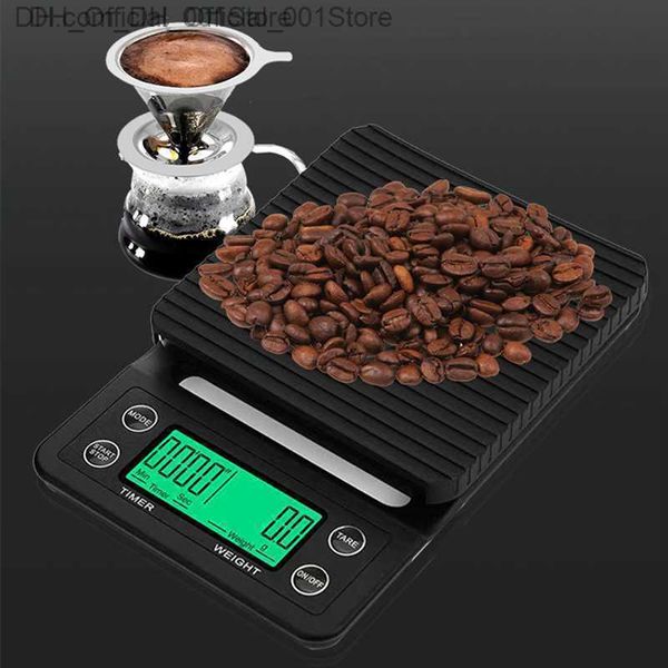 3 kg / 5kg 0,1 g de café haute précision pesant l'échelle de café goutte à goutte avec minuterie d'échelle LCD de cuisine numérique électronique portable Z230811