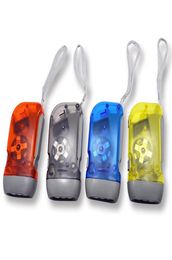 3Led Hand Press Camping Light Torches Energysaving Linterna No Battery Dynamo Night Light Outdoor Hand Press Color mixto 6790453