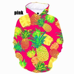 3ll3 3D -vruchten voor heren afdrukken Hoodies voor mannen ananas grafische sweatshirts met capuchon sweatshirts grappige y2k pullovers unisex harajuku kleding hoodie 240424