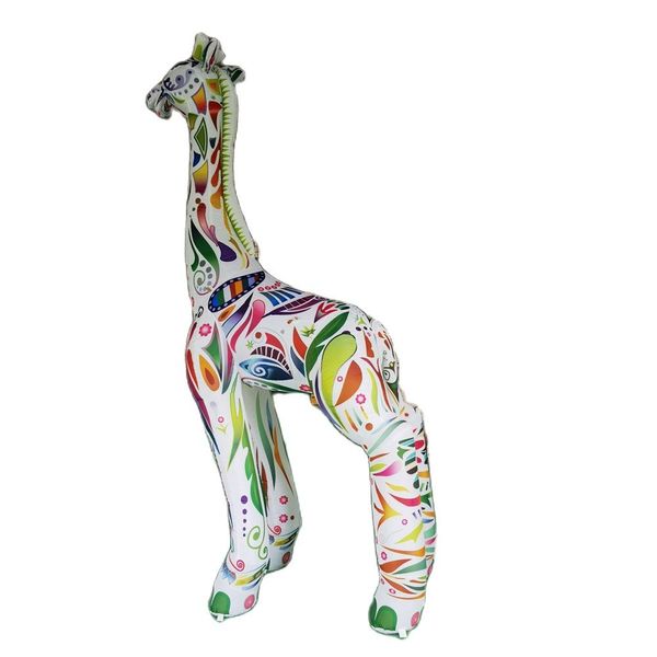 Girafe gonflable colorée de 3m/10ft annonçant le dessin animé de jouet d'animal pour l'événement extérieur géant de cirque de décoration de Zoo