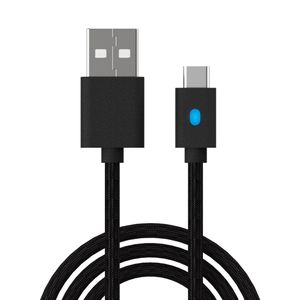 3m 10ft Type-C Câble de charge USB pour contrôleur PS5 Cordon de charge d'alimentation pour Xbox Series X S Switch Pro Gampad Joystick Chargeur Fil avec lumière