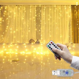 3m / 300 LED Rideau String Light USB FLASH FLASH CORDES DE NOËL POUR CHAMBRE À LA MAISON GARLAND DE FÉRAL Bonne année Décor 2021 Noel Navidad 2020