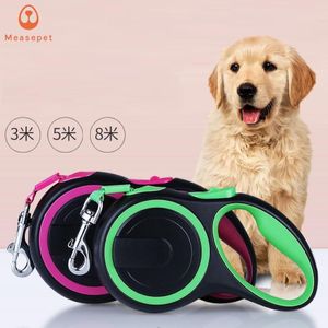 Laisses rétractables pour chiens, 3m, 5m, 8m, en plomb, pour animaux de compagnie, chats, chiots, colliers automatiques, marche pour petits et moyens 295h