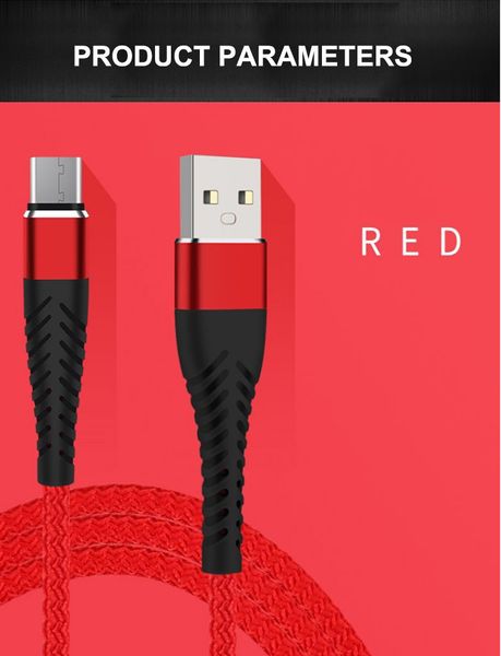 Câble USB Type C de Charge rapide de 3M 9 pieds pour Samsung pour Android câble de Charge rapide pour Huawei P30 Xiaomi chargeur fil cordon de données pour Micro autre câble