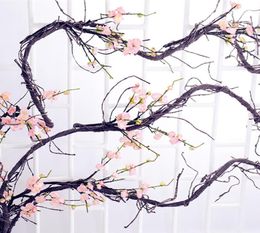 3M Fleur artificielle Faux plantes arbre rotin branches de cerise mural tronc tronc vignes pour le jardin de mariage à la maison DIY DÉCOR8951169