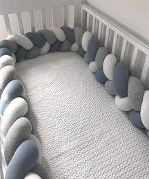 3M Babybed Bumperbeschermer Babywieg Kussen Kussen Gevlochten Knoop Bumper Wieg Bumper Tour De Lit Bebe Tresse Kamer Decor253k4391121