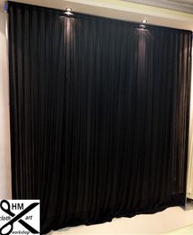 3M high6M brede zwarte achtergrond of kleurrijke draps Achtergrond Satijn Drape muur volant aangepast3763905