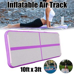 Livraison gratuite tapis de saut gonflable 3M piste de dégringolade d'air de gymnastique piste aérienne de Sport gonflable pour gymnase